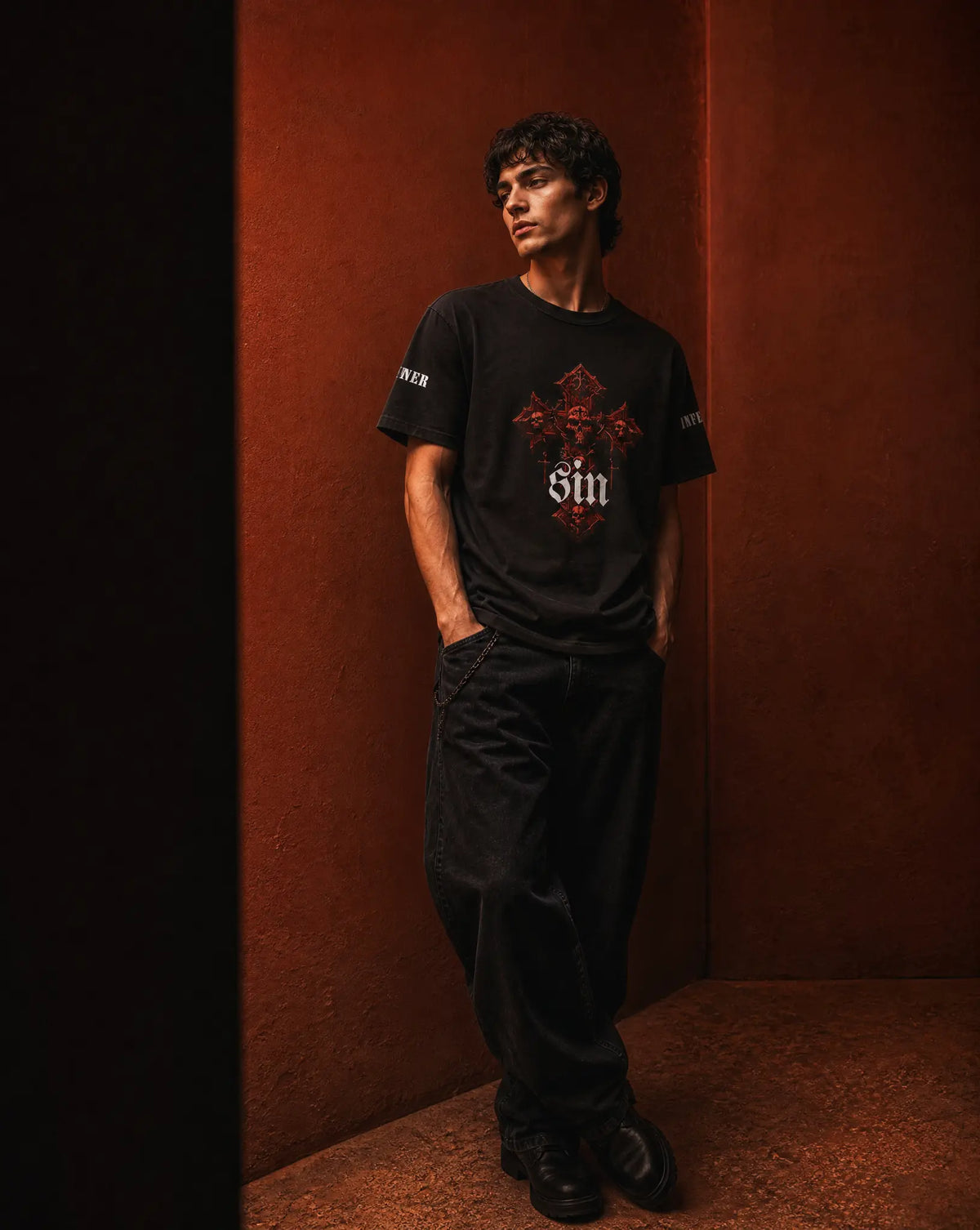 Sin Gothic Tee Printify