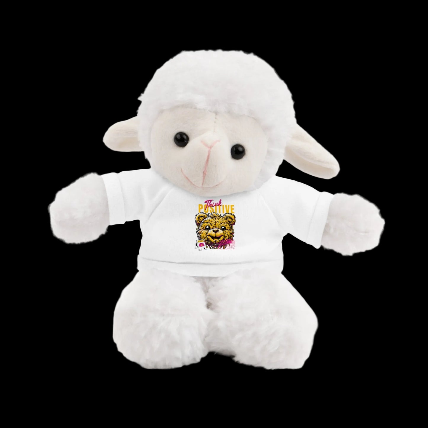 Think Positive Plushie — 8" Animal with Custom T-Shirt (Choose Your Animal)