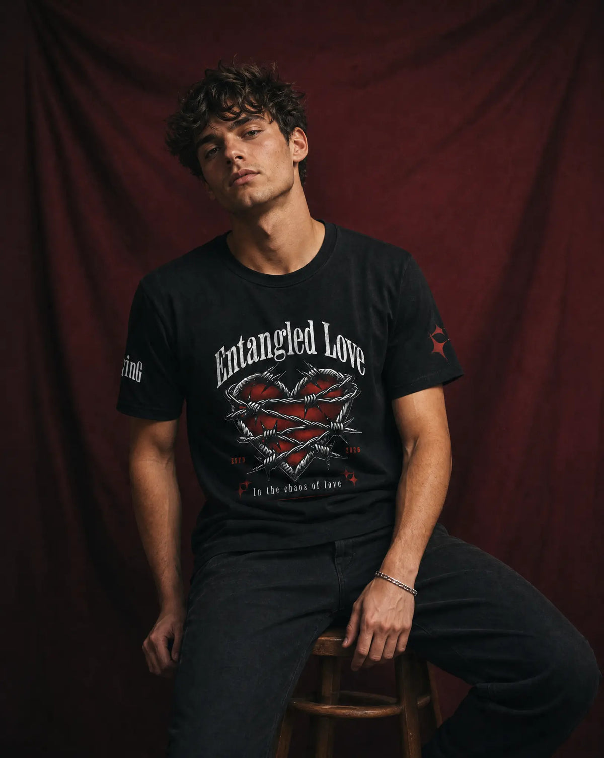 Entangled Love Heart Tee Printify