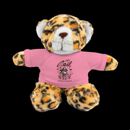 Let's Sail Plushie — 8" Animal with Custom T-Shirt (Choose Your Animal)