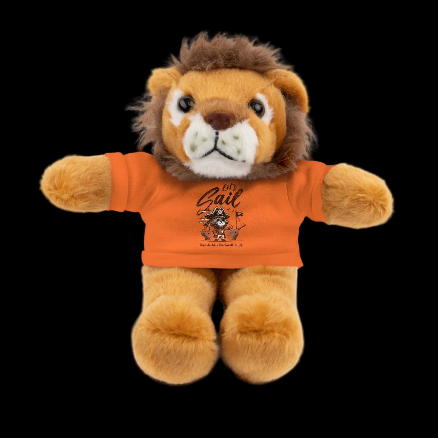 Let's Sail Plushie — 8" Animal with Custom T-Shirt (Choose Your Animal)
