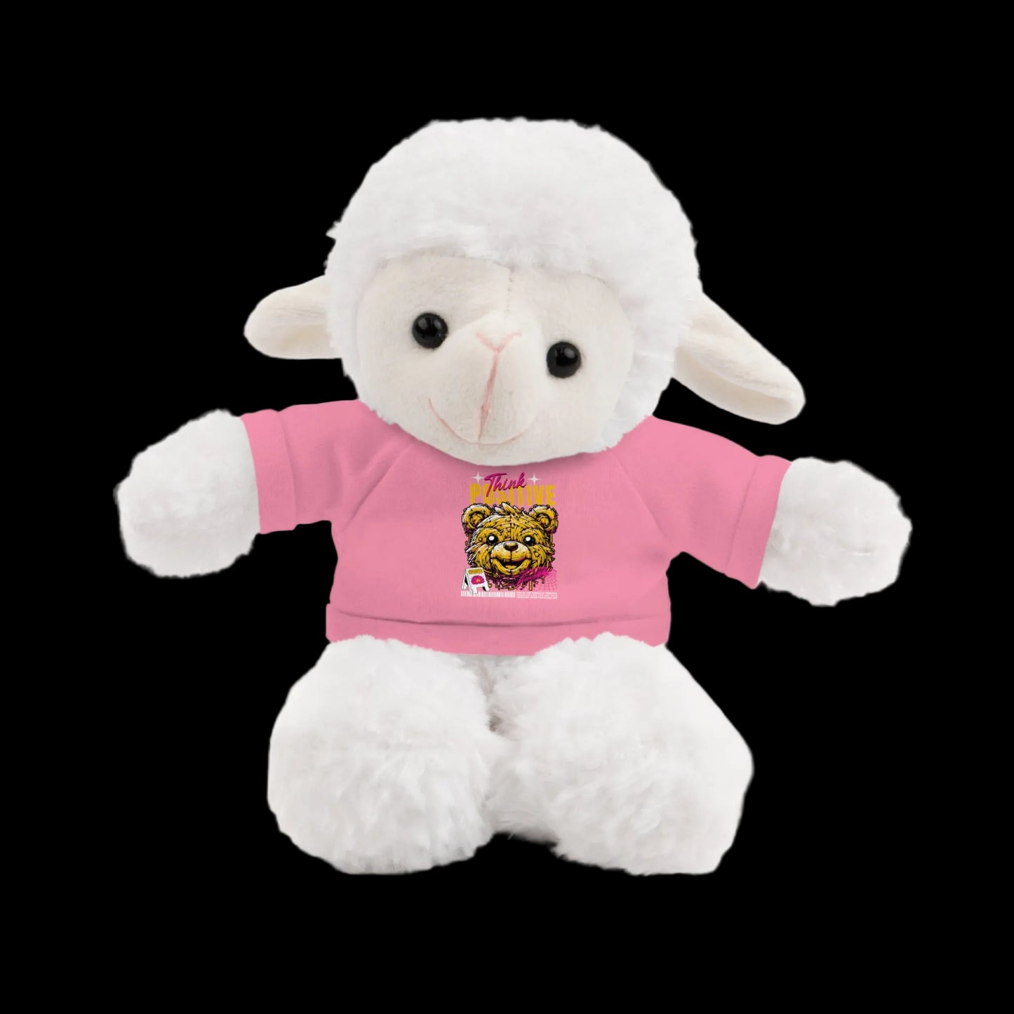 Think Positive Plushie — 8" Animal with Custom T-Shirt (Choose Your Animal)