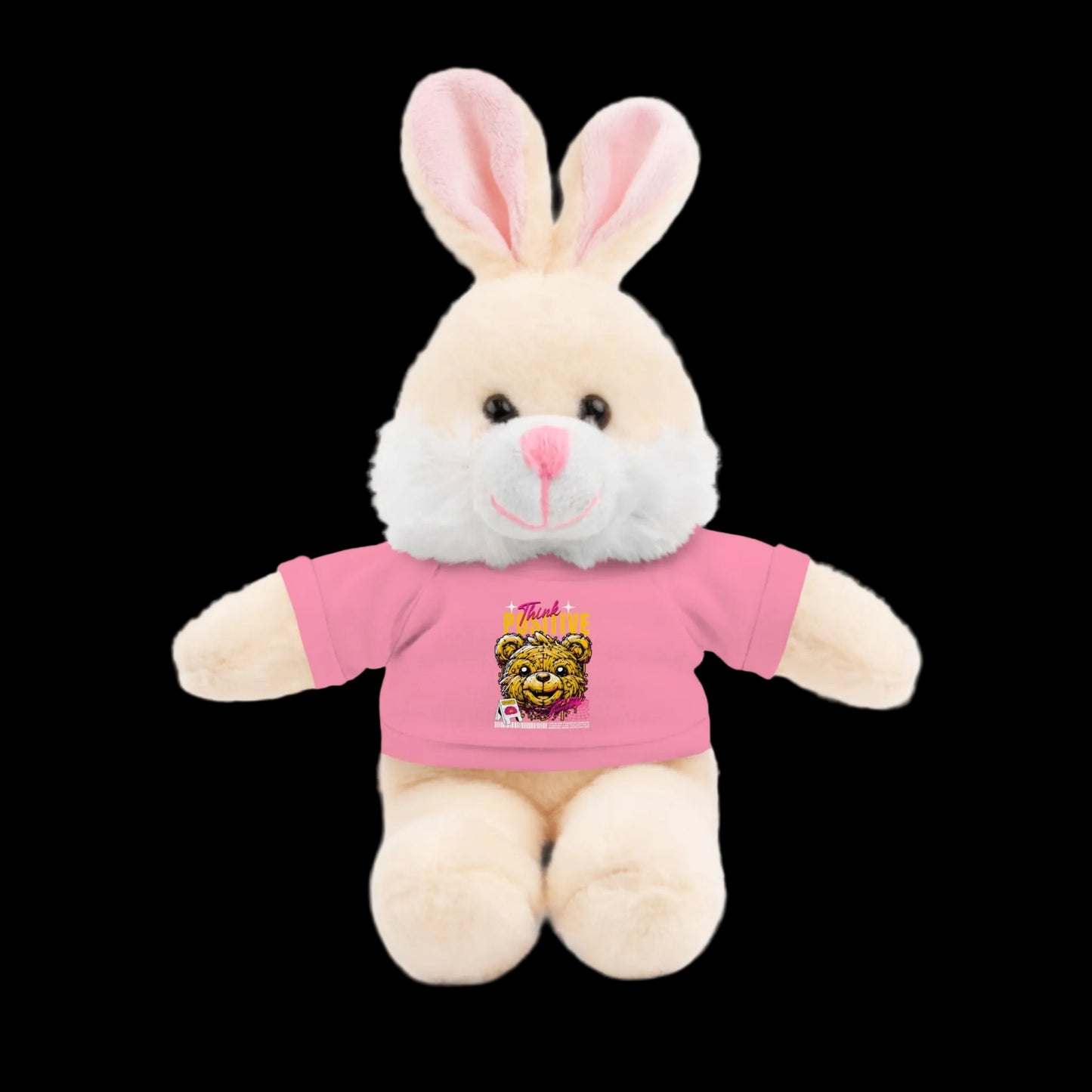 Think Positive Plushie — 8" Animal with Custom T-Shirt (Choose Your Animal)