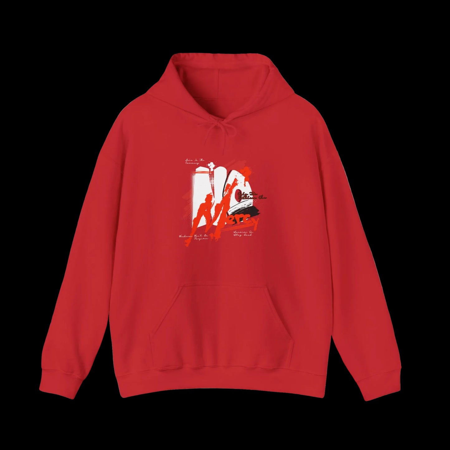 No Mercy Hoodie — Dark Streetwear Front & Back Graphic | Premium Unisex Hoodie