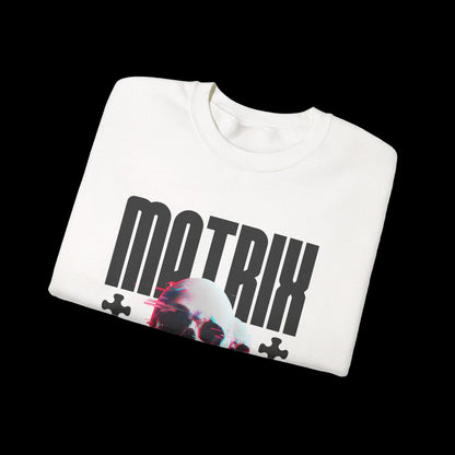 Matrix Glitch Skull Crewneck