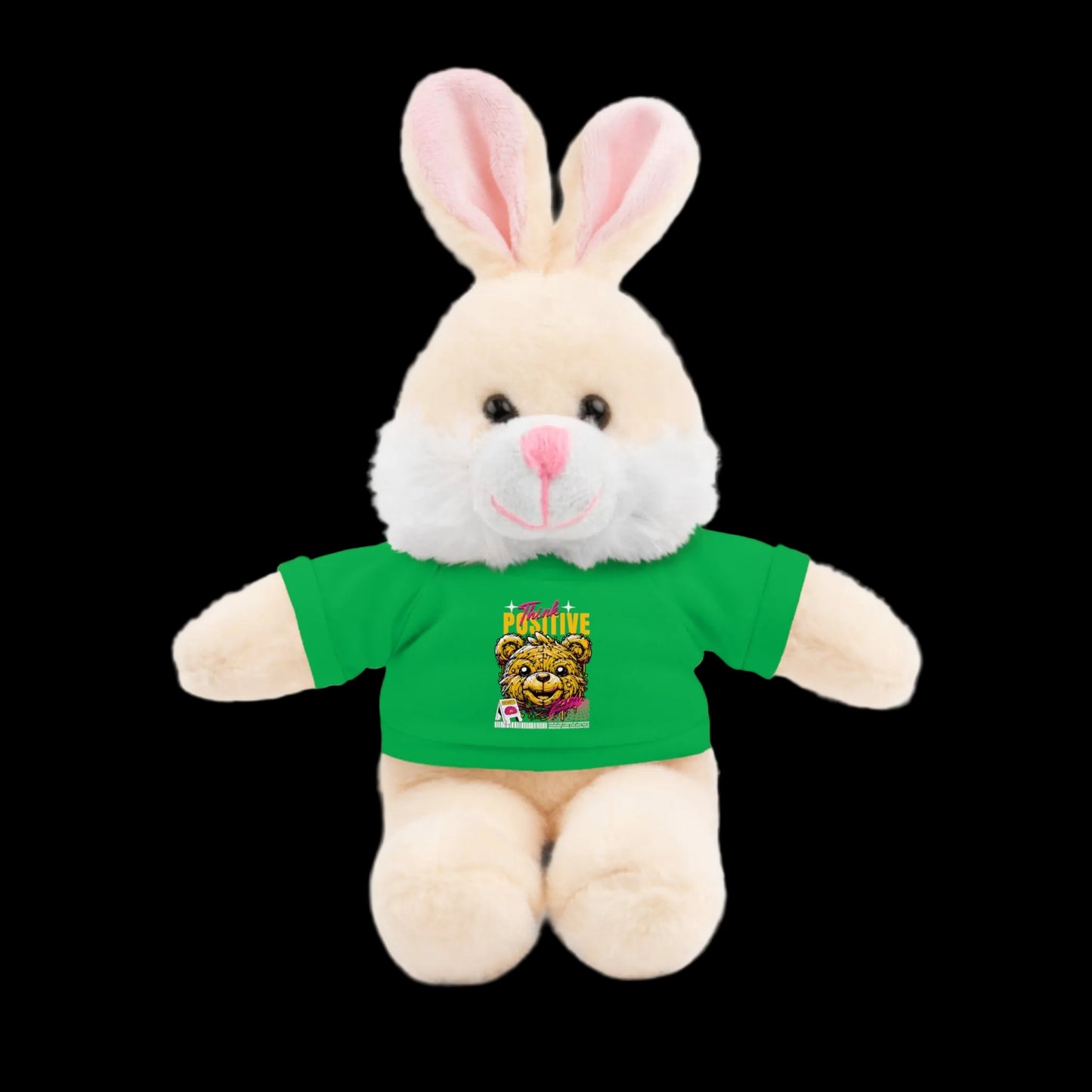 Think Positive Plushie — 8" Animal with Custom T-Shirt (Choose Your Animal)