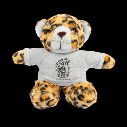 Let's Sail Plushie — 8" Animal with Custom T-Shirt (Choose Your Animal)
