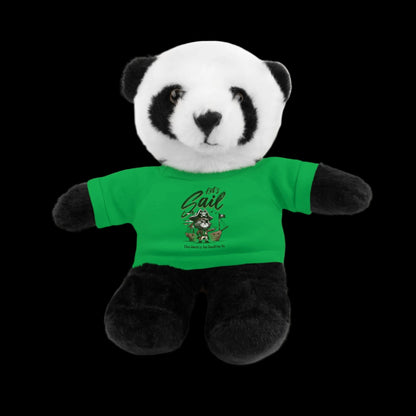 Let's Sail Plushie — 8" Animal with Custom T-Shirt (Choose Your Animal)