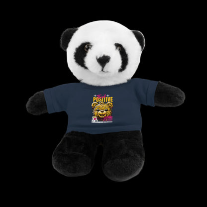 Think Positive Plushie — 8" Animal with Custom T-Shirt (Choose Your Animal)