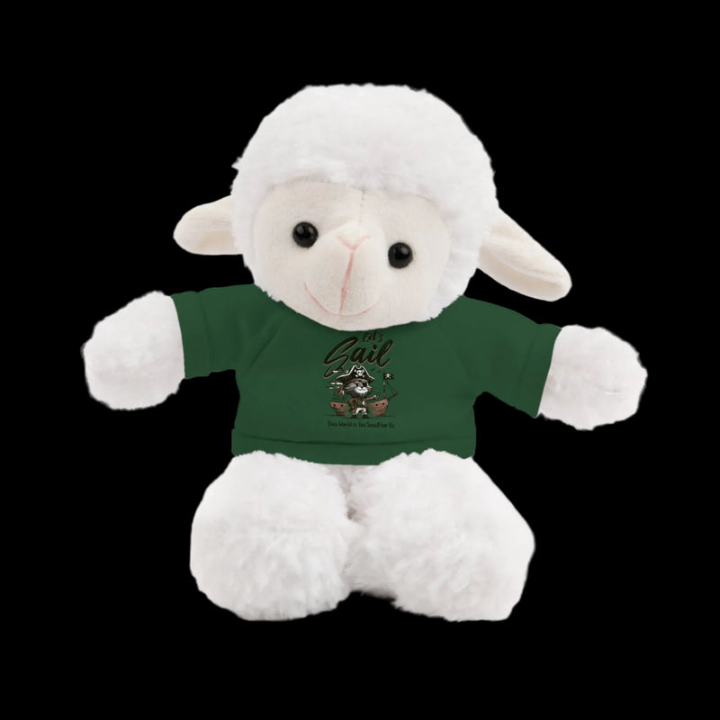 Let's Sail Plushie — 8" Animal with Custom T-Shirt (Choose Your Animal)