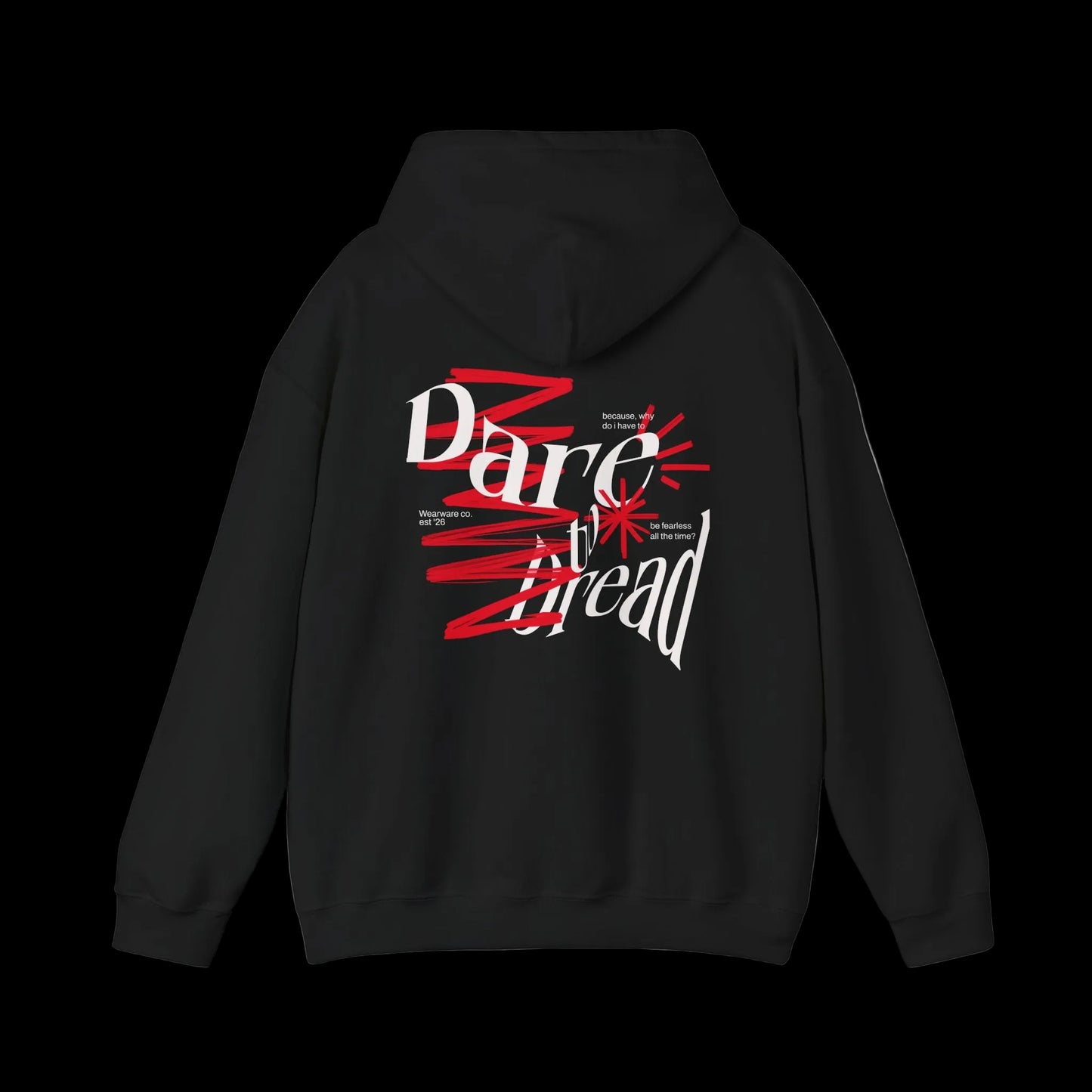 No Mercy Hoodie — Dark Streetwear Front & Back Graphic | Premium Unisex Hoodie