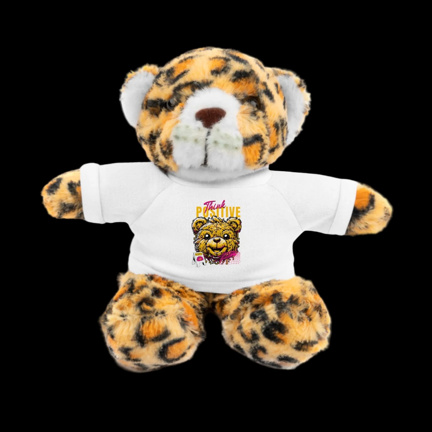 Think Positive Plushie — 8" Animal with Custom T-Shirt (Choose Your Animal)