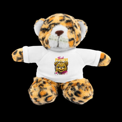 Think Positive Plushie — 8" Animal with Custom T-Shirt (Choose Your Animal)