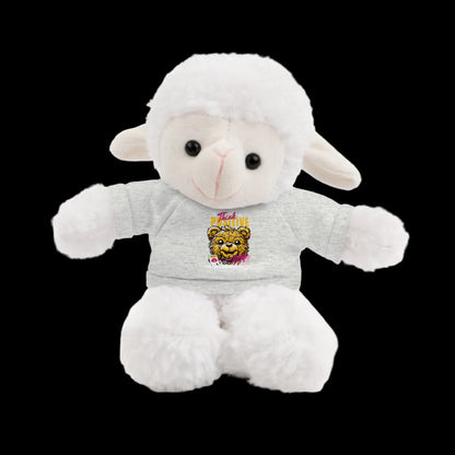 Think Positive Plushie — 8" Animal with Custom T-Shirt (Choose Your Animal)