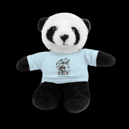 Let's Sail Plushie — 8" Animal with Custom T-Shirt (Choose Your Animal)