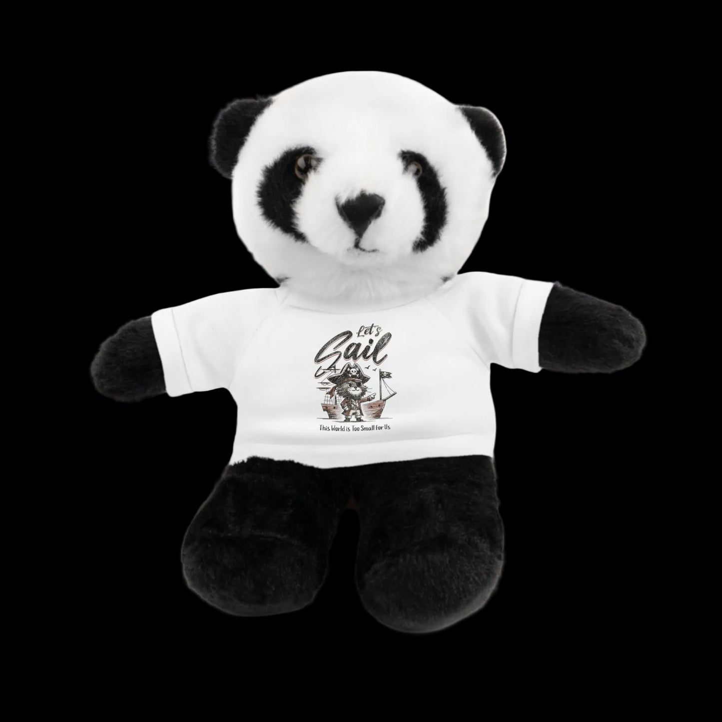 Let's Sail Plushie — 8" Animal with Custom T-Shirt (Choose Your Animal)