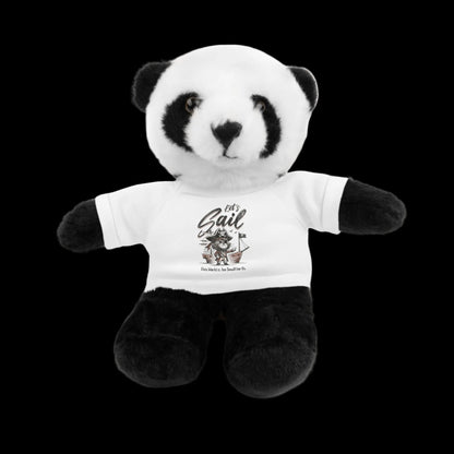 Let's Sail Plushie — 8" Animal with Custom T-Shirt (Choose Your Animal)