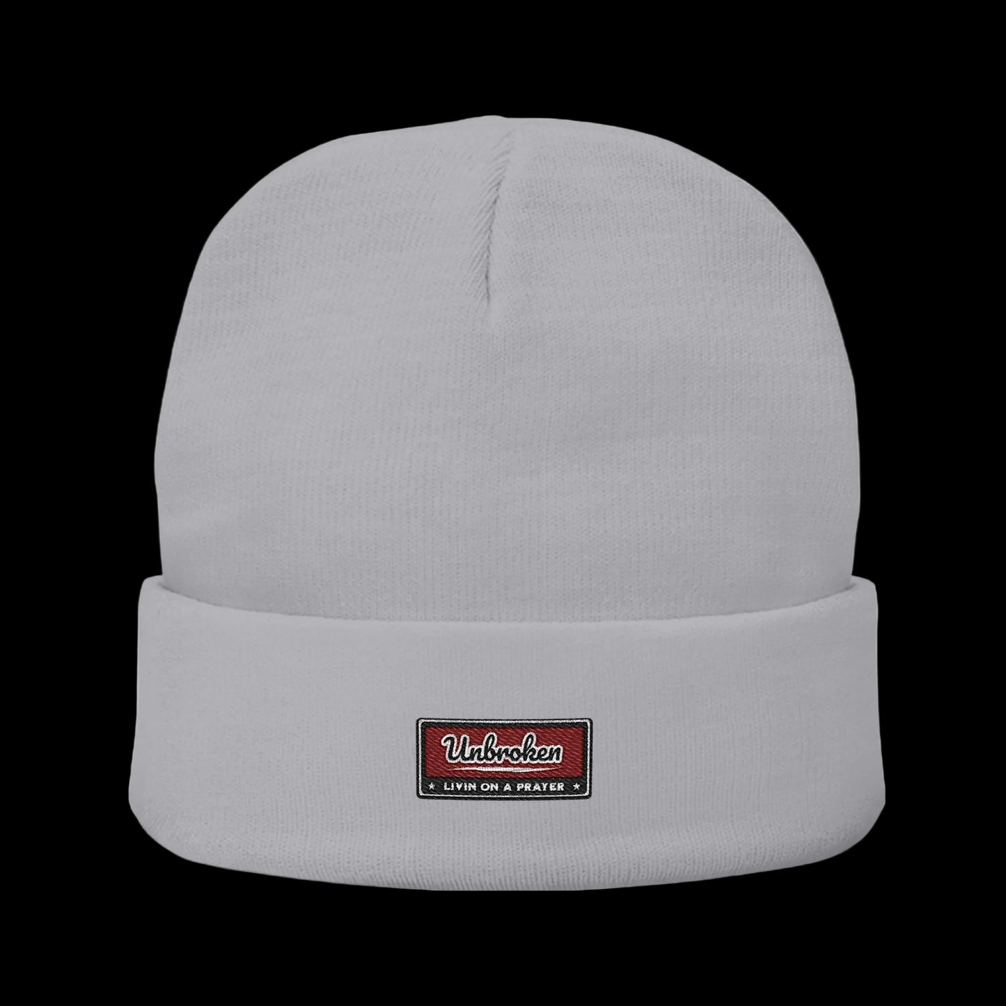 Unbroken Beanie — Classic Cuffed Embroidered Beanie