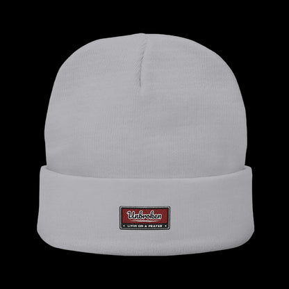 Unbroken Beanie — Classic Cuffed Embroidered Beanie