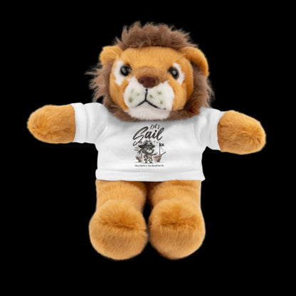 Let's Sail Plushie — 8" Animal with Custom T-Shirt (Choose Your Animal)