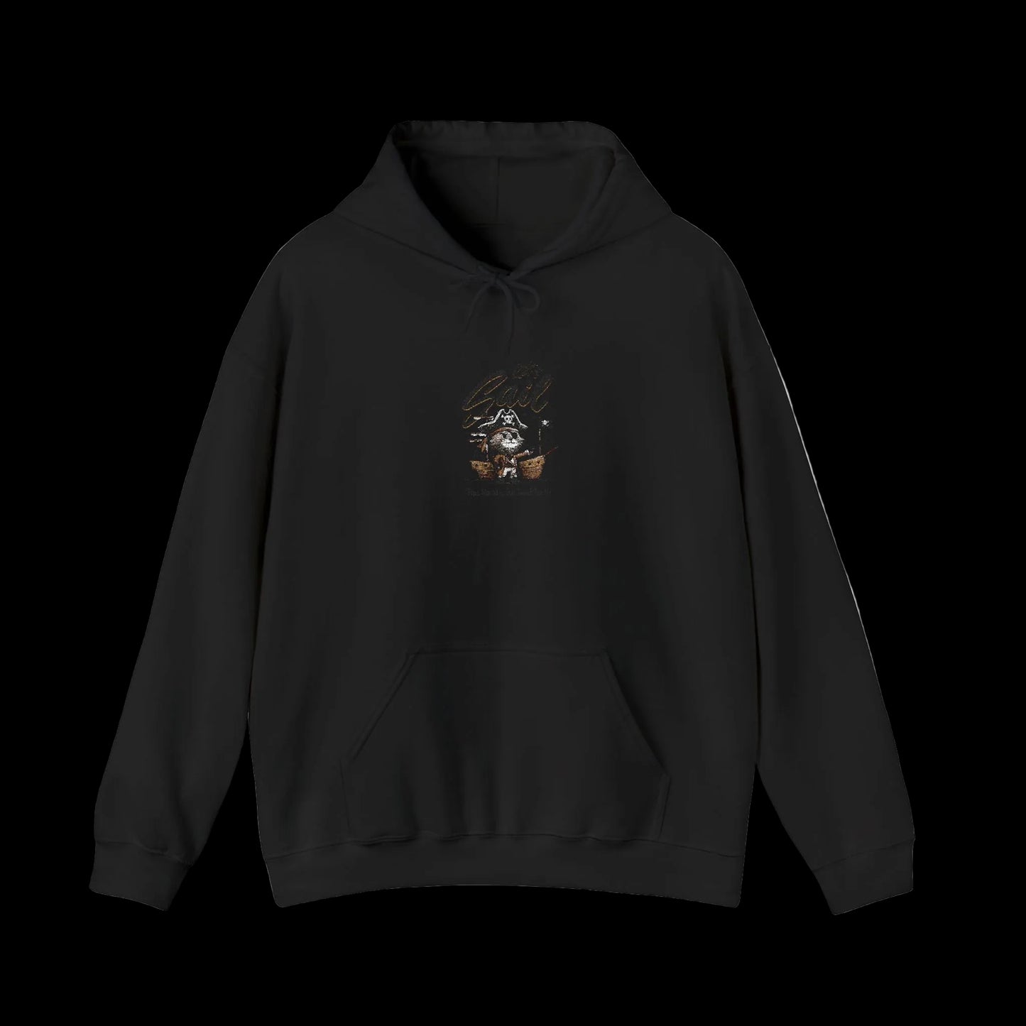 Let's Sail Pirate Cat Hoodie — Adventure Nautical Streetwear