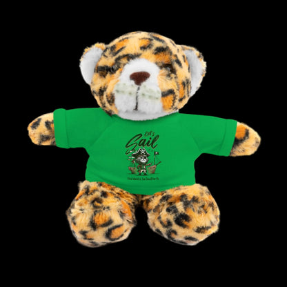 Let's Sail Plushie — 8" Animal with Custom T-Shirt (Choose Your Animal)