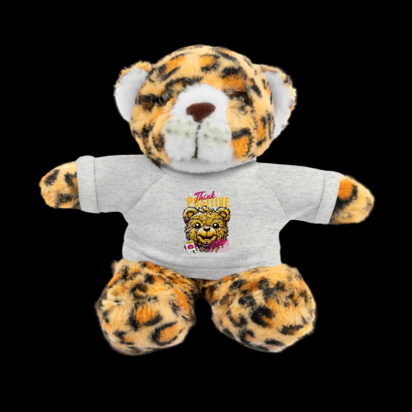 Think Positive Plushie — 8" Animal with Custom T-Shirt (Choose Your Animal)
