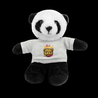 Think Positive Plushie — 8" Animal with Custom T-Shirt (Choose Your Animal)