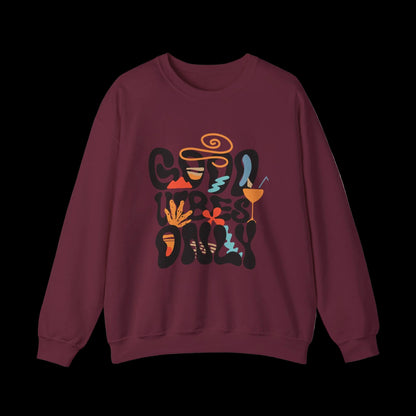 Good Vibes Only Crewneck — Retro Groovy Sweatshirt | Premium Unisex