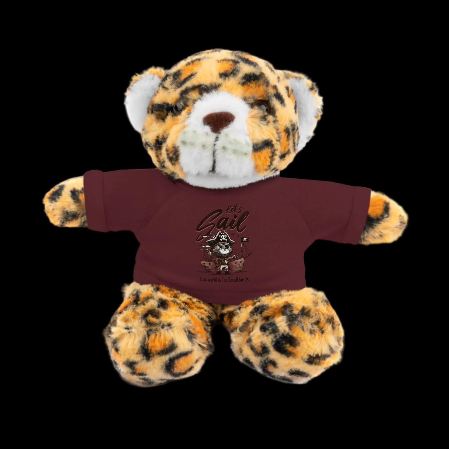 Let's Sail Plushie — 8" Animal with Custom T-Shirt (Choose Your Animal)