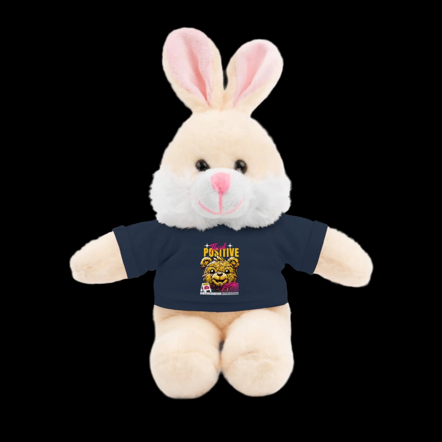 Think Positive Plushie — 8" Animal with Custom T-Shirt (Choose Your Animal)