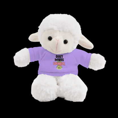 Quiet Minds Think Loudest Plushie — 8" Animal with Custom T-Shirt (Choose Your Animal)