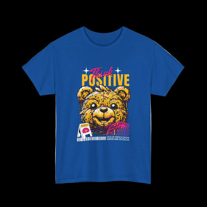Think Positive T-Shirt — Happy Bear Motivational Kawaii Streetwear