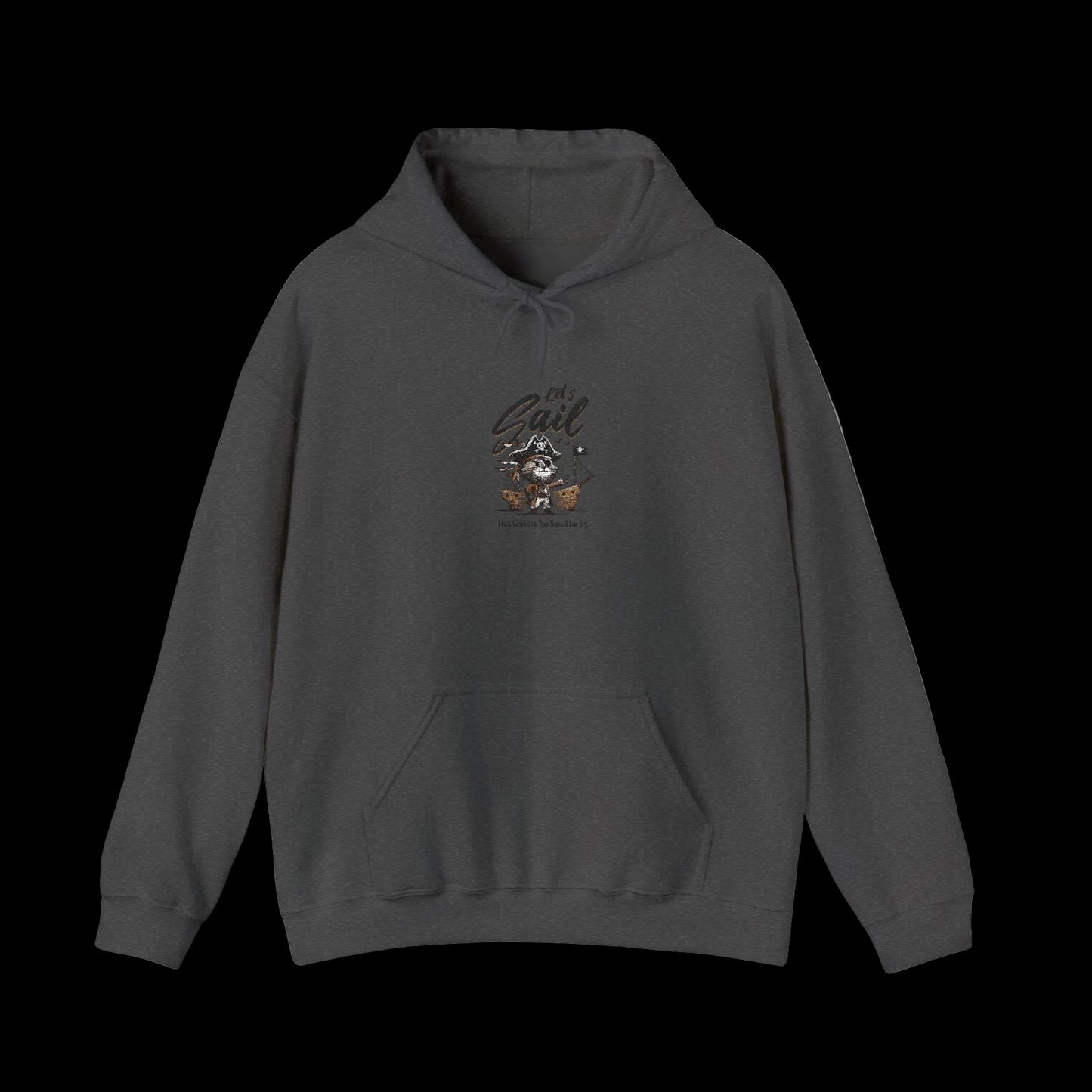 Let's Sail Pirate Cat Hoodie — Adventure Nautical Streetwear