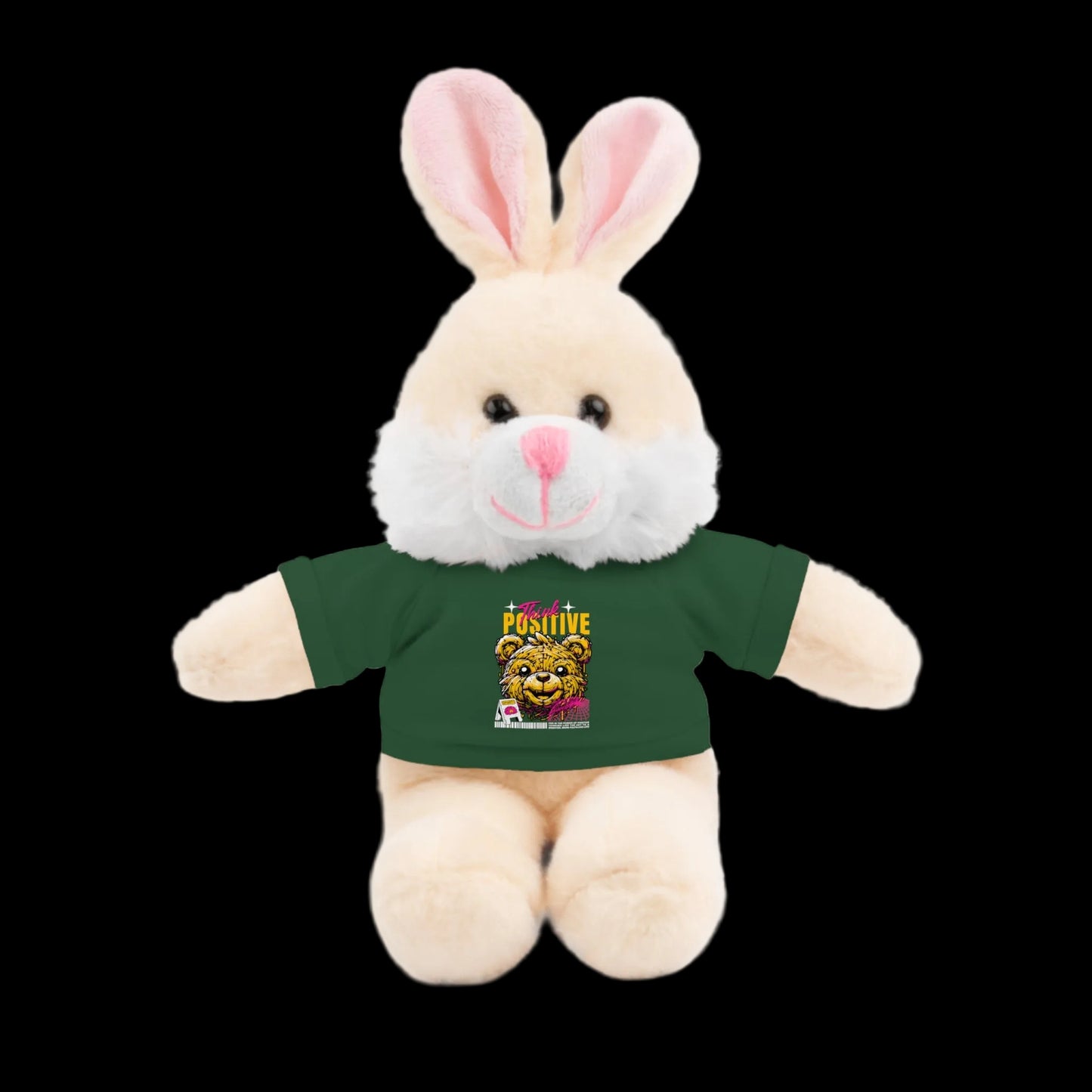Think Positive Plushie — 8" Animal with Custom T-Shirt (Choose Your Animal)