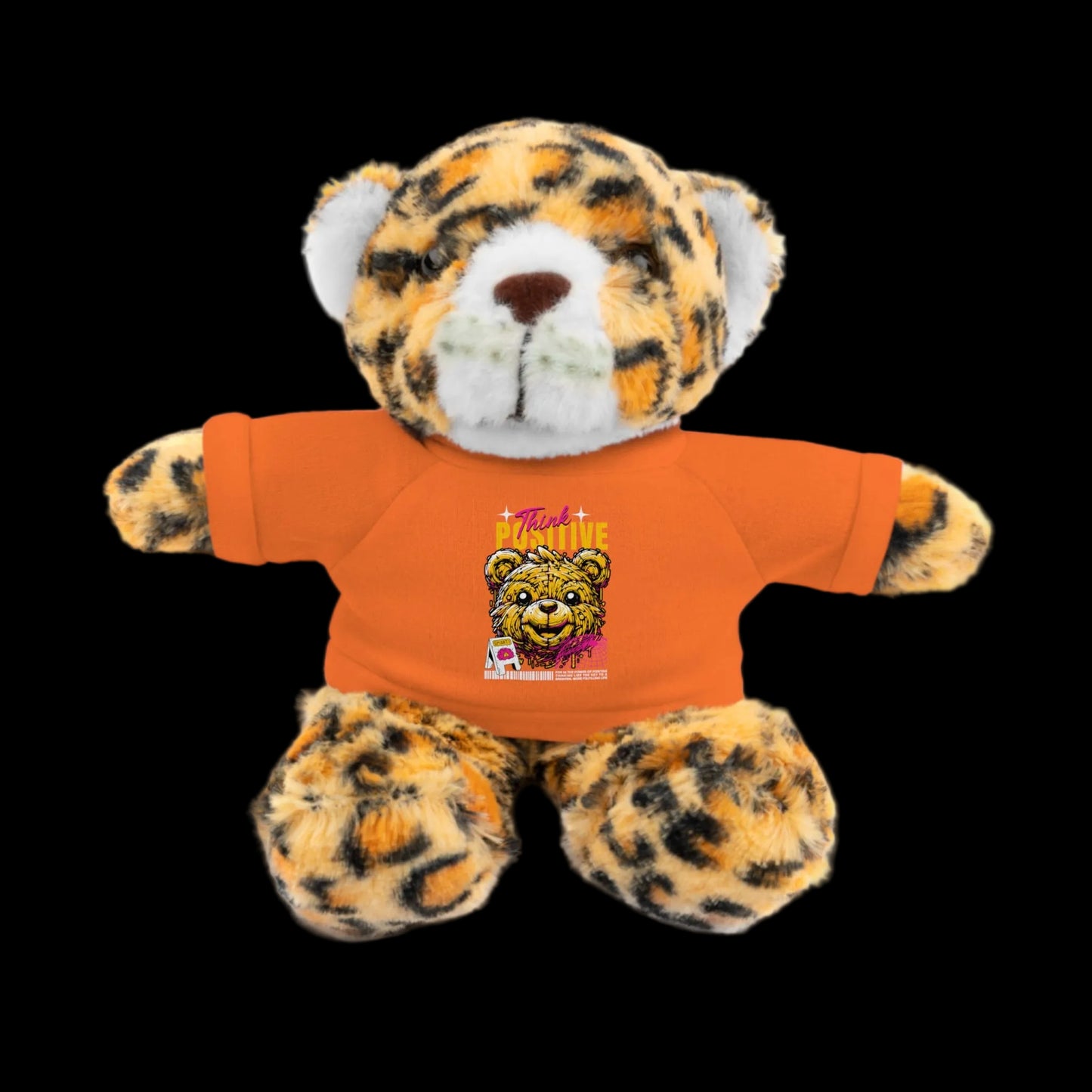 Think Positive Plushie — 8" Animal with Custom T-Shirt (Choose Your Animal)
