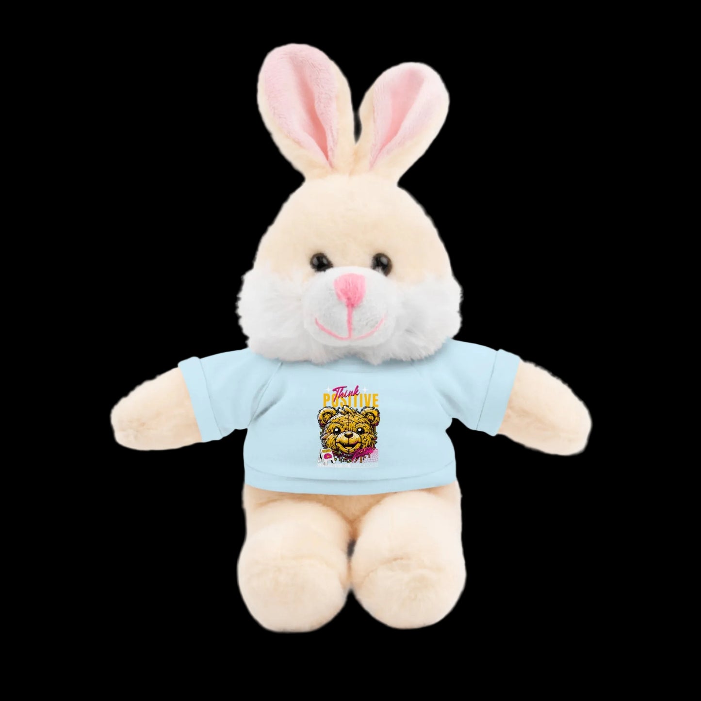 Think Positive Plushie — 8" Animal with Custom T-Shirt (Choose Your Animal)