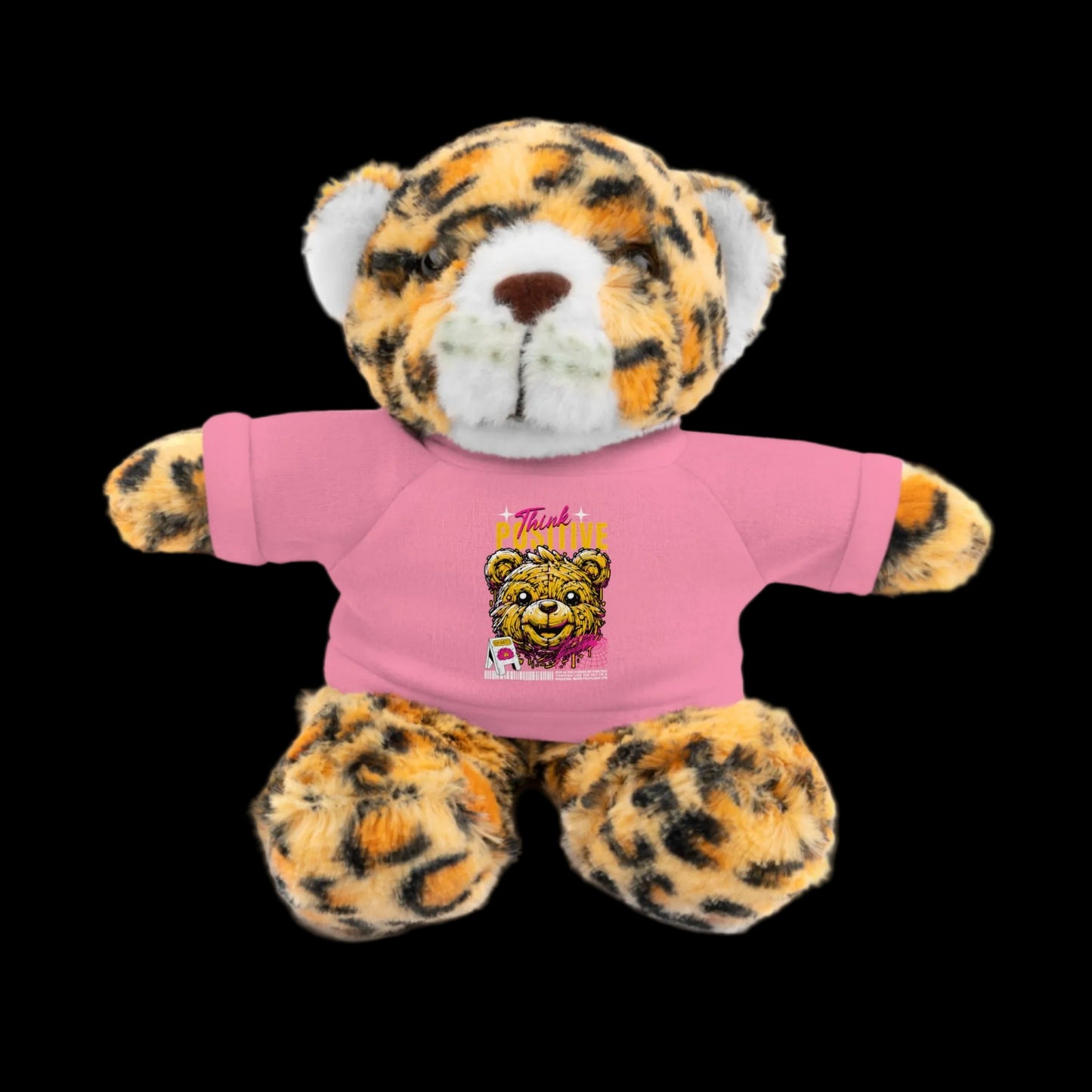 Think Positive Plushie — 8" Animal with Custom T-Shirt (Choose Your Animal)