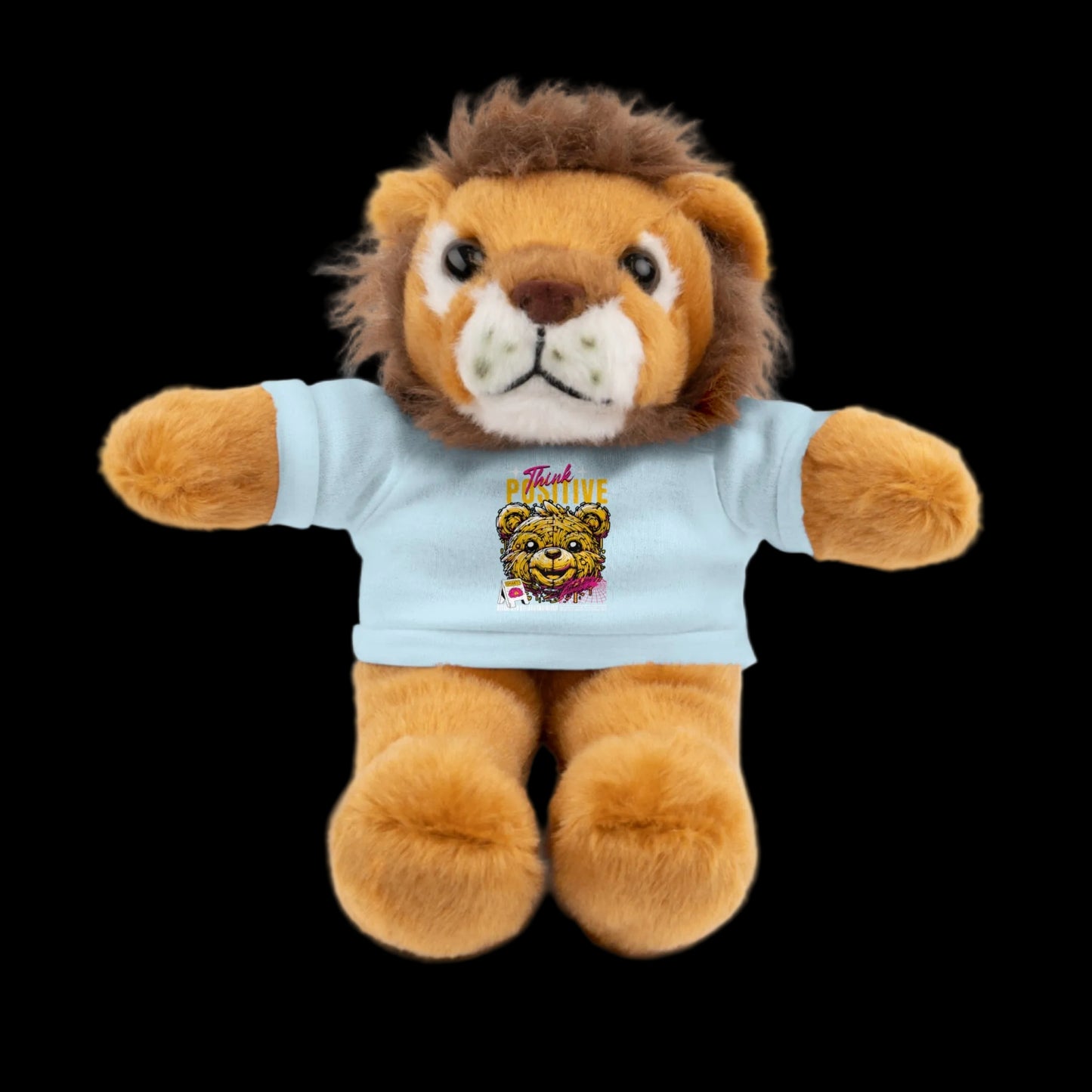 Think Positive Plushie — 8" Animal with Custom T-Shirt (Choose Your Animal)
