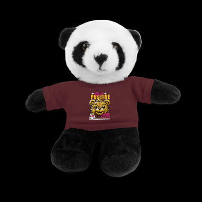 Think Positive Plushie — 8" Animal with Custom T-Shirt (Choose Your Animal)