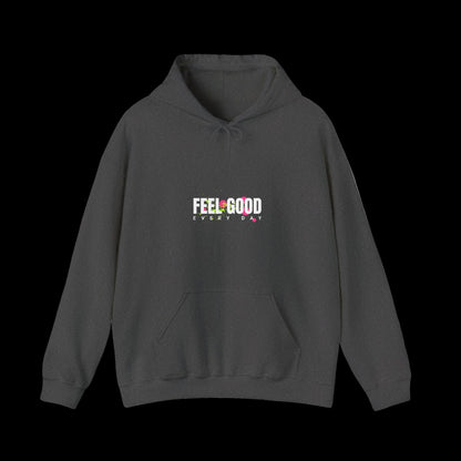 Feel Good Every Day Hoodie — Graffiti Teddy Streetwear | Premium Unisex Hoodie