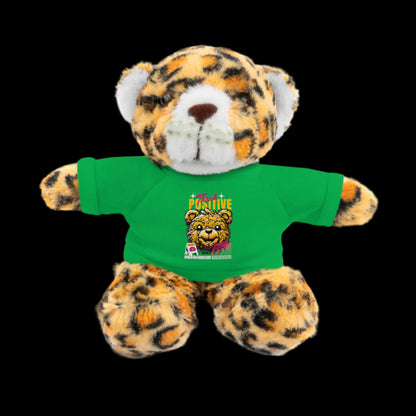 Think Positive Plushie — 8" Animal with Custom T-Shirt (Choose Your Animal)