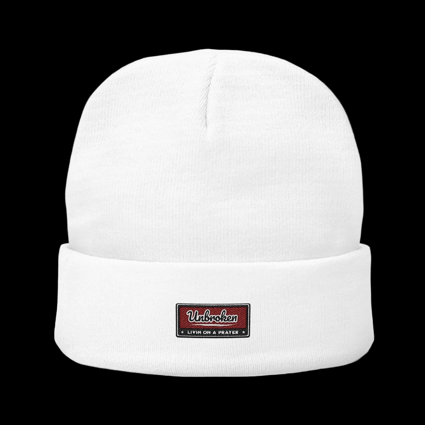 Unbroken Beanie — Classic Cuffed Embroidered Beanie