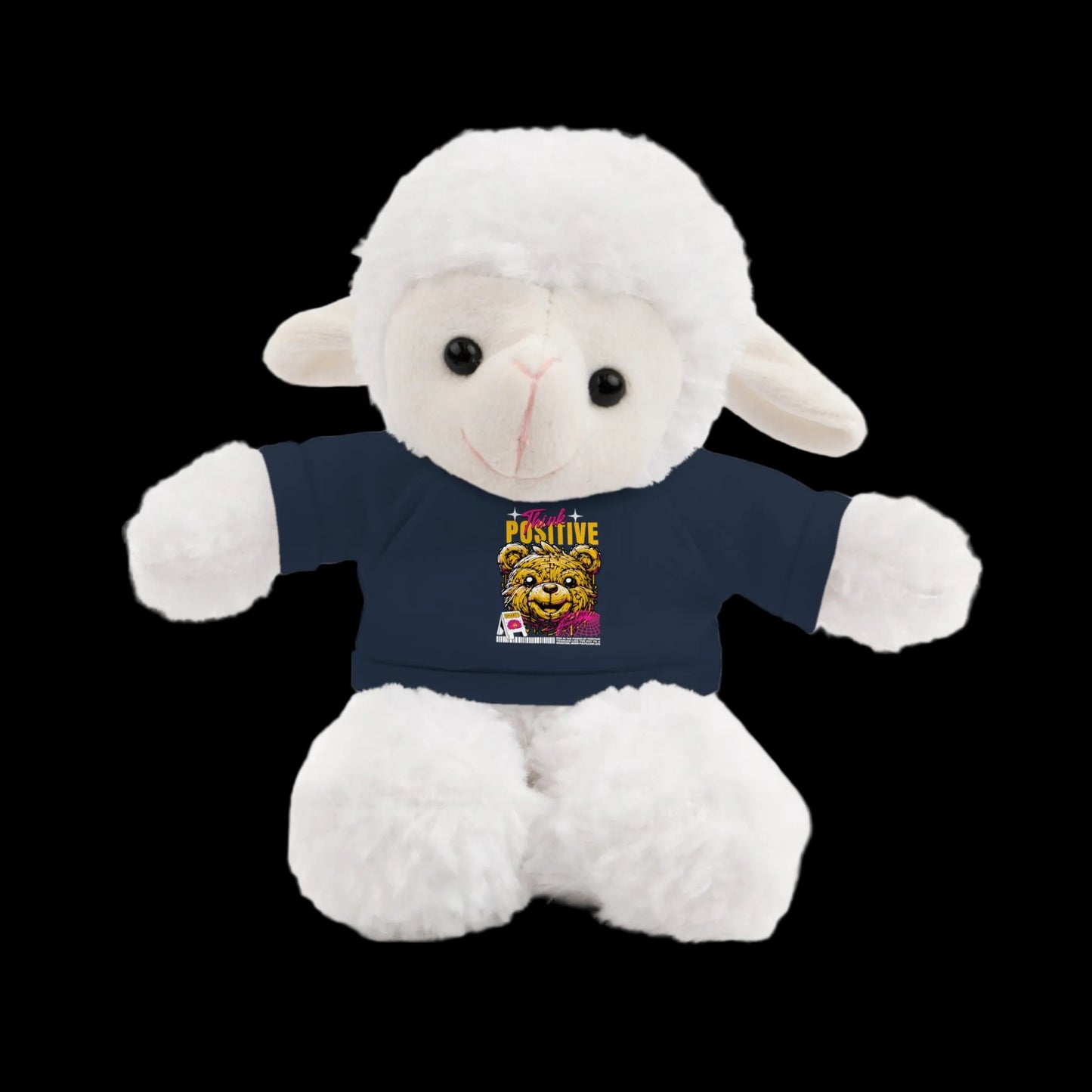Think Positive Plushie — 8" Animal with Custom T-Shirt (Choose Your Animal)