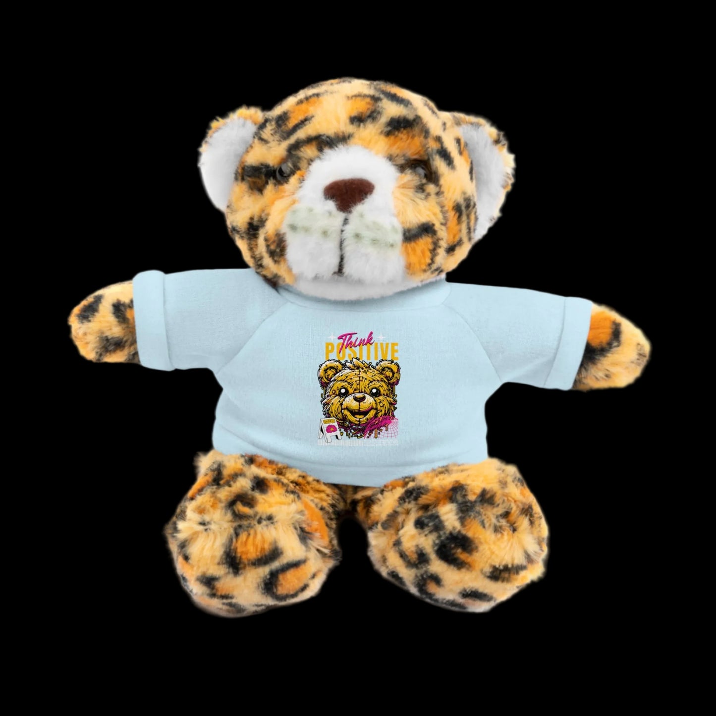Think Positive Plushie — 8" Animal with Custom T-Shirt (Choose Your Animal)