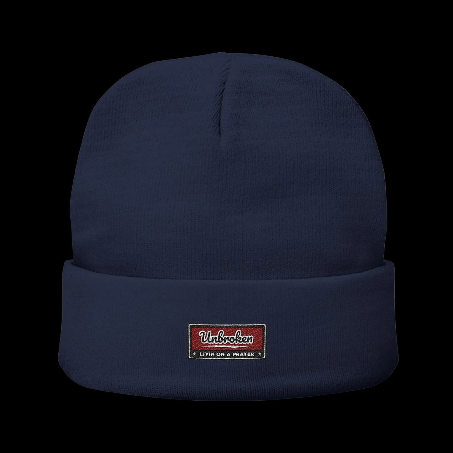 Unbroken Beanie — Classic Cuffed Embroidered Beanie