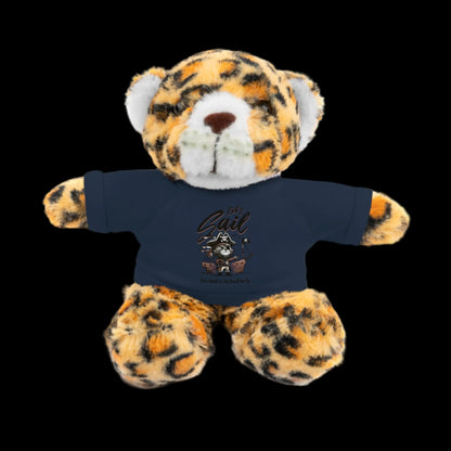 Let's Sail Plushie — 8" Animal with Custom T-Shirt (Choose Your Animal)