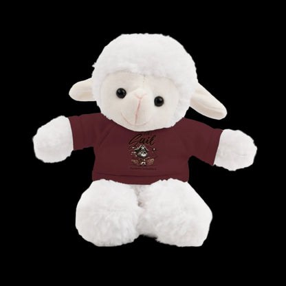 Let's Sail Plushie — 8" Animal with Custom T-Shirt (Choose Your Animal)