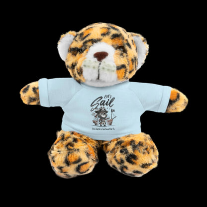 Let's Sail Plushie — 8" Animal with Custom T-Shirt (Choose Your Animal)
