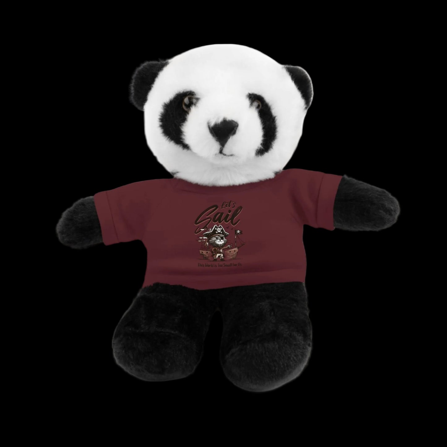Let's Sail Plushie — 8" Animal with Custom T-Shirt (Choose Your Animal)